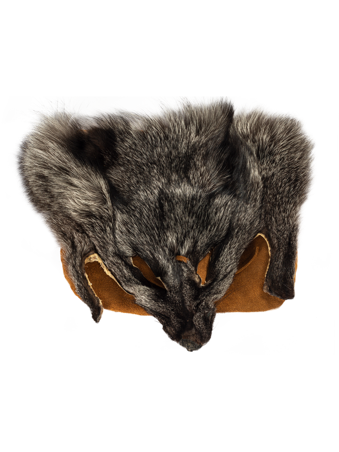 Felltasche Fuchs gefärbt braunes Leder Front